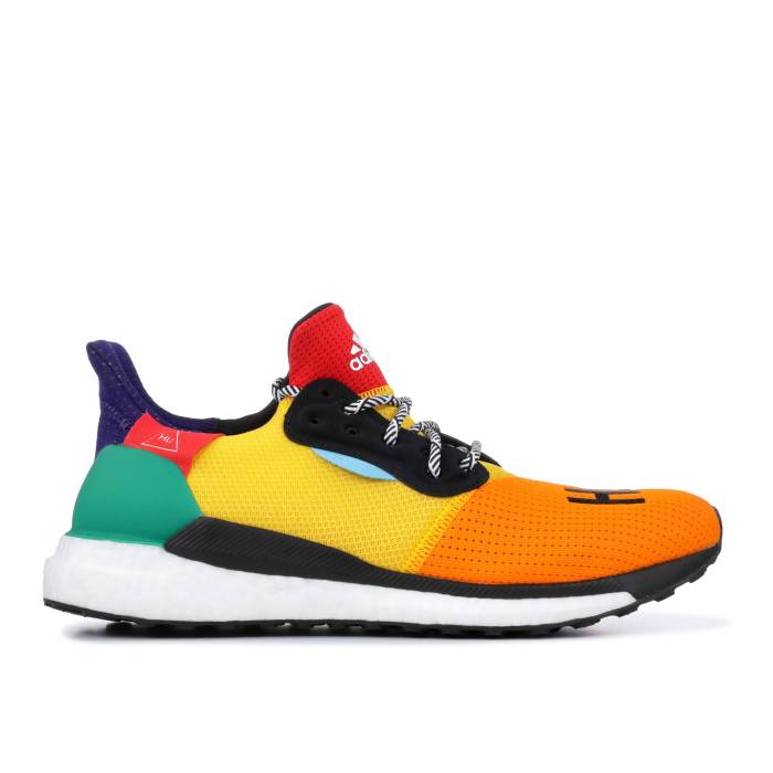 アディダス Adidas 【 Pharrell X Solar Hu Glide \u0027Bold Gold\u0027 Men Black/Bold Gold/Bold Green 】 グライド メンズ 黒いこと 黒いこと ゴールド green 緑・緑であること