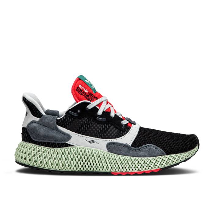 アディダス Adidas 【 Zx 4000 Futurecraft 4D \u0027Black Onix\u0027 Men Core Black/Onix/Cloud White 】 メンズ 中核グループ 黒いこと 黒いこと 白いこと 白いこと スニーカー-靴
