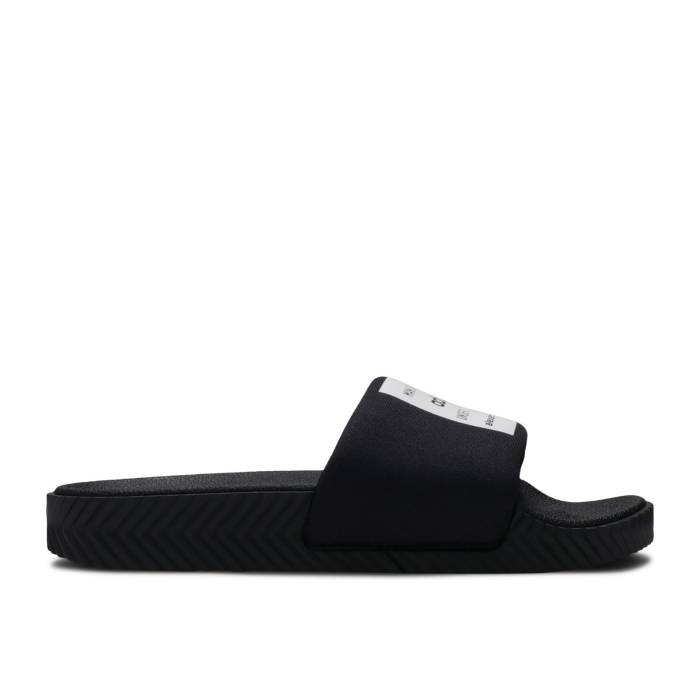 アディダス Adidas 【 Alexander Wang X Adilette Slide Core Black Men Core Black/Core Black/Core White 】 アディレッタ Slide サンダル メンズ コア 黒色 ブラック 白色 ホワイト