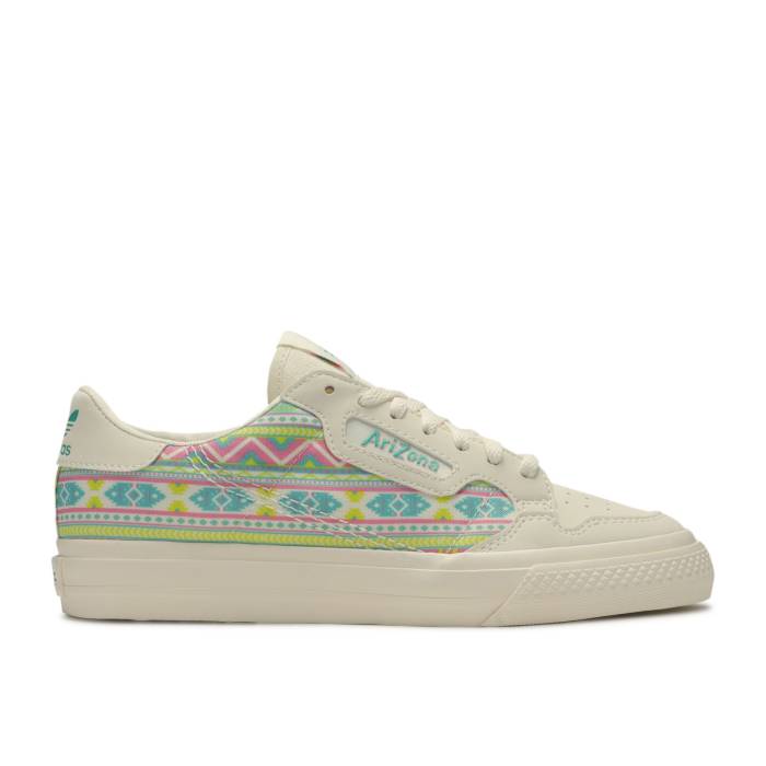 アディダス Adidas 【 Arizona X Continental Vulc J 'Iced Tea With Lemon Flavor' Youth Core White/Core White/Supplier Color 】 アリゾナ ジュニア キッズ コア 白色 ホワイト|スニケス