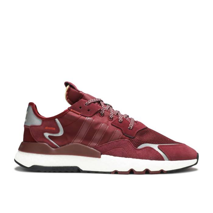 アディダス Adidas 【 3M X Nite Jogger \u0027Burgundy\u0027 Men Burgundy/Cburgu/White 】 ジョガーパンツ メンズ ぶどう酒色・バーガンディー 白いこと 白いこと