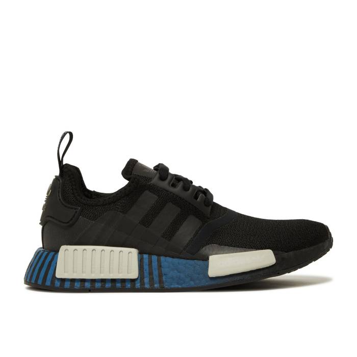アディダス Adidas 【 Nmd_R1 'Lush Blue' Men Core Black/Metal Grey/Lush Blue 】 メンズ コア 黒色 ブラック メタル 灰色 グレー 青色 ブルー｜スニケス