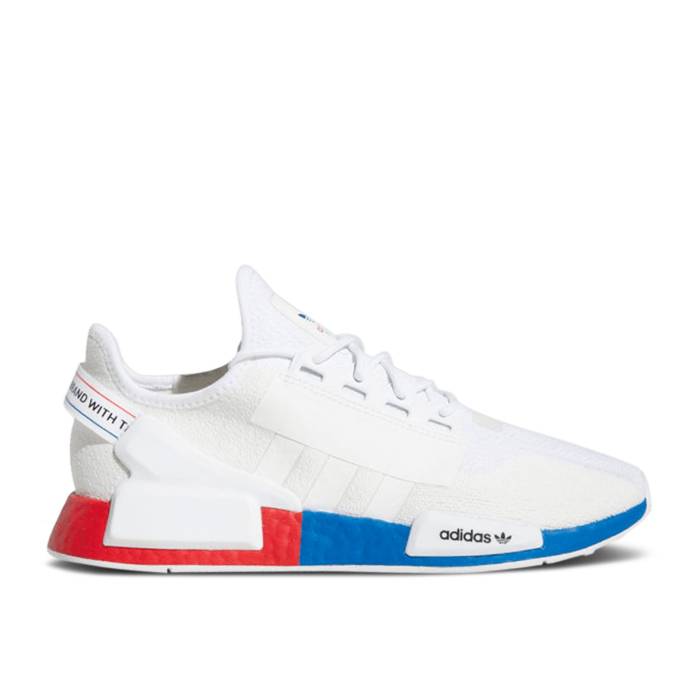 アディダス Adidas 【 Nmd_R1 V2 'White Lush Red Blue' Men Cloud White/Crystal White/Lush Red 】 Red 赤・レッド メンズ 白色 ホワイト Red 赤・レッド|スニケス