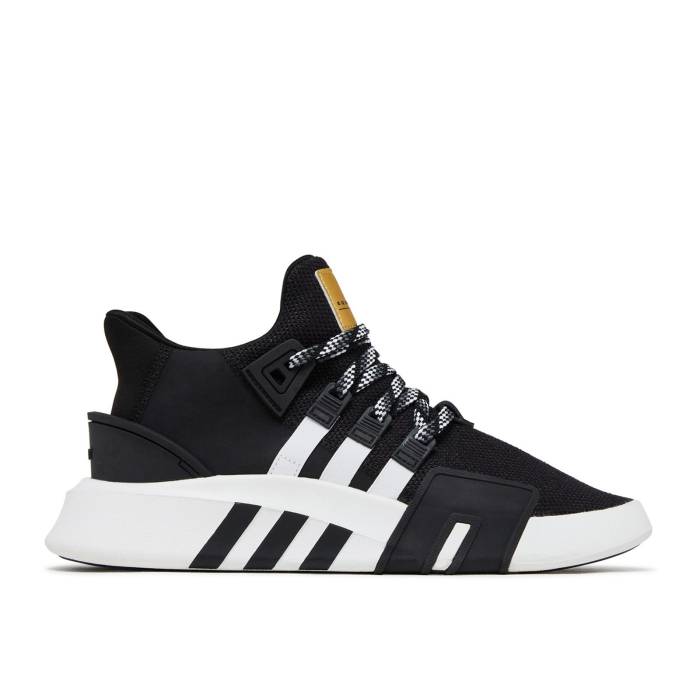 アディダス Adidas 【 Eqt Bask Adv 'Black White' Men Core Black/Footwear White/Gold Metallic 】 メンズ コア 黒色 ブラック 白色 ホワイト ゴールド