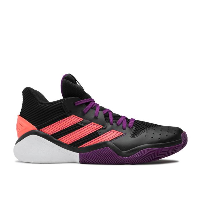 アディダス Adidas 【 Harden Stepback 'Black Purple Coral' Men Core Black/Glory Purple/Signal Coral 】 ハーデン ステップバック Purple 紫・パープル メンズ コア 黒色 ブラック Purple 紫・パープル