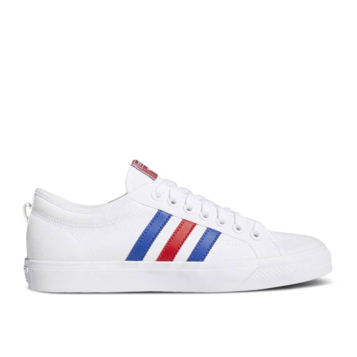 アディダス Adidas 【 Nizza White Scarlet Blue Men Cloud White/Scarlet/Royal Blue 】 メンズ 白色 ホワイト 青色 ブルー