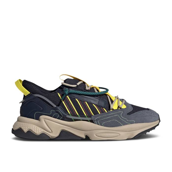 アディダス Adidas 【 Ozweego Zip 'Legend Ink Yellow' Men Legend Ink/Shock Yellow/Active Green 】 メンズ Legend レジェンド ショック yellow 黄色・イエロー green 緑・グリーン|スニケス