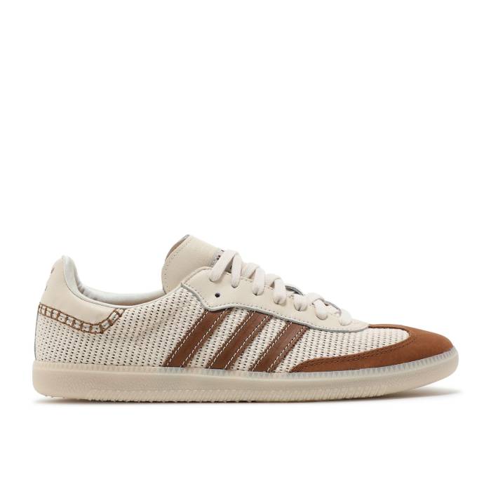アディダス Adidas 【 Wales Bonner X Samba Cream Brown Men Cream White/Brown/Cream White 】 サンバ メンズ クリーム 白色 ホワイト 茶色 ブラウン