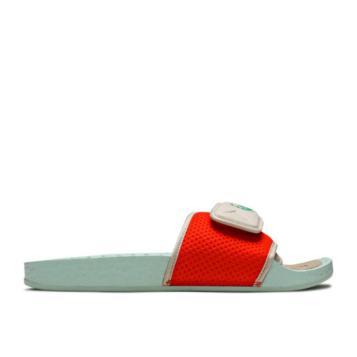 アディダス Adidas 【 Pharrell X Nigo X Hu Chancletas Slides \u0027Friendship Pack\u0027 Men Pale Nude/Clay Brown/Green Tint 】 メンズ 赤銅色 赤銅色 green 緑・緑であること