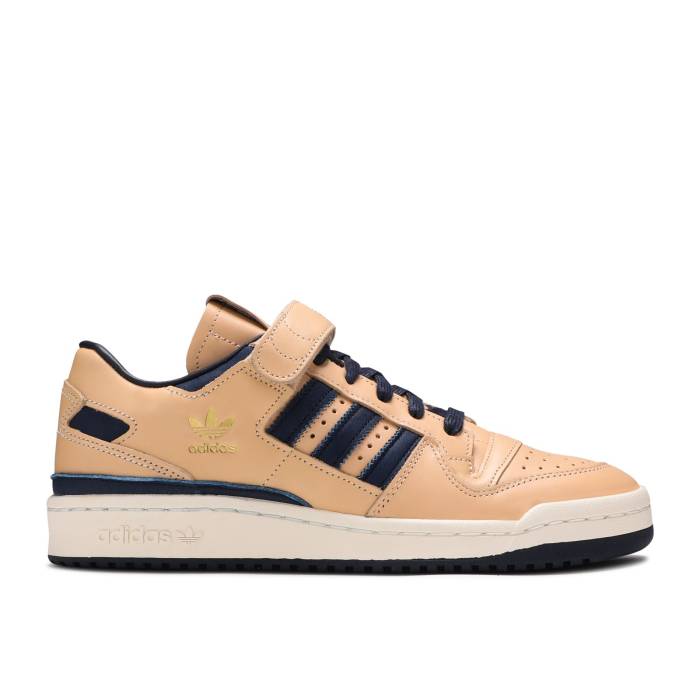 アディダス Adidas 【 Forum 84 Low \u0027Tan Blue\u0027 Men Supplier Colour/Supplier Colour/Gold Foil 】 討論会 メンズ ゴールド