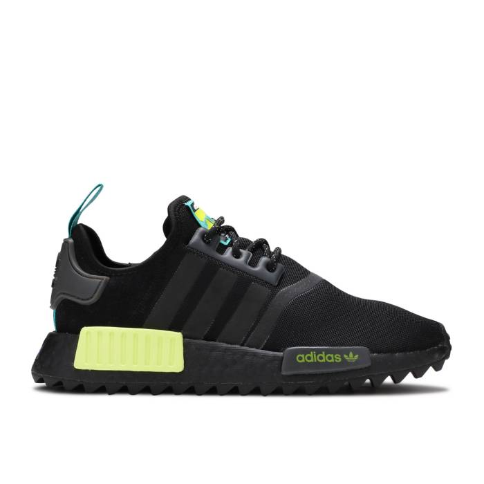 アディダス Adidas 【 Nmd_R1 Trail J 'Black Solar Yellow' Youth Core Black/Real Blue/Semi Solar Yellow 】 ジュニア キッズ コア 黒色 ブラック レアル 青色 ブルー yellow 黄色・イエロー|スニケス