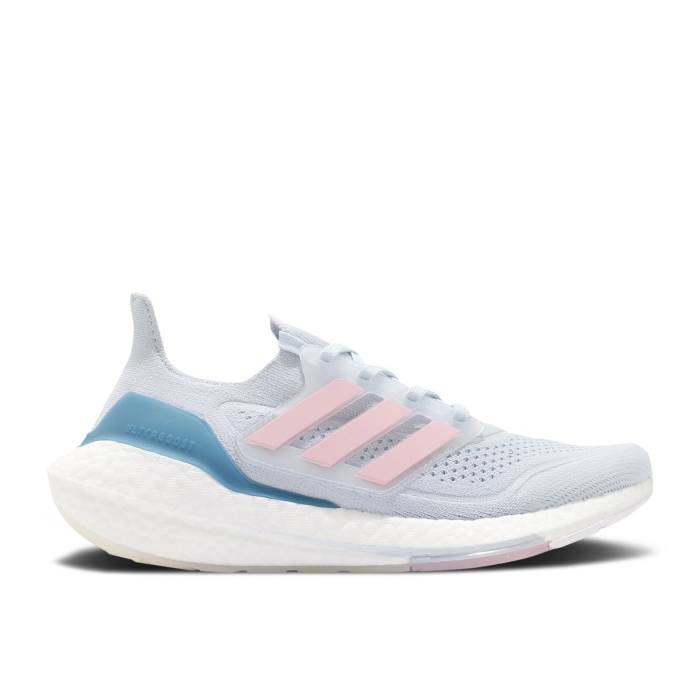 アディダス Adidas 【 Wmns Ultraboost 21 \u0027Halo Blue Fresh Candy\u0027 Women Halo Blue/Fresh Candy/Hazy Blue 】 青味 青み 生新しい レディース 青味 青み 生新しい