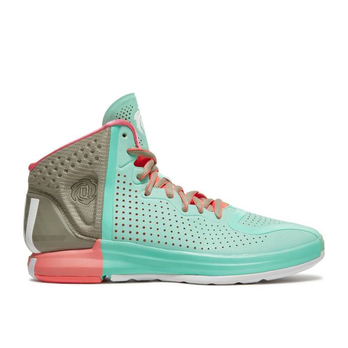 アディダス Adidas 【 D Rose 4 Restomod \u0027Boardwalk\u0027 Men Prism Mint/Cloud White/Red Zest 】 Rose サクラ色 メンズ 白いこと 白いこと Red 赤・赤いこと