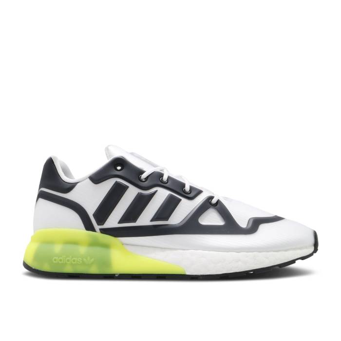 アディダス Adidas 【 Zx 2K Boost Futureshell \u0027White Acid Yellow\u0027 Men Cloud White/Core Black/Acid Yellow 】 ブースト メンズ 白いこと 白いこと 中核グループ 黒いこと 黒いこと yellow 黄味がかった・黄色
