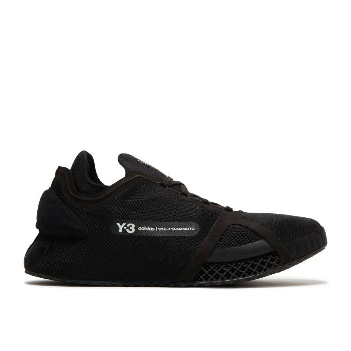 アディダス Adidas 【 Y-3 Runner 4D Iow \u0027Black\u0027 Men Black/Black/Core White 】 メンズ 黒いこと 黒いこと 中核グループ 白いこと 白いこと