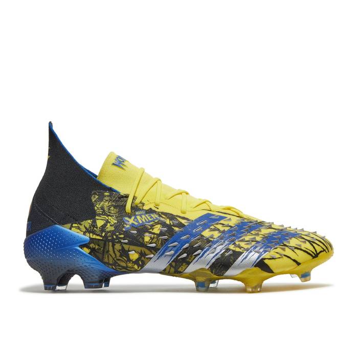 アディダス Adidas 【 Marvel X Predator Freak.1 Fg \u0027Wolverine\u0027 Men Bright Yellow/Blue/Core Black 】 プレデター メンズ yellow 黄味がかった・黄色 青碧 青碧 中核グループ 黒いこと 黒いこと