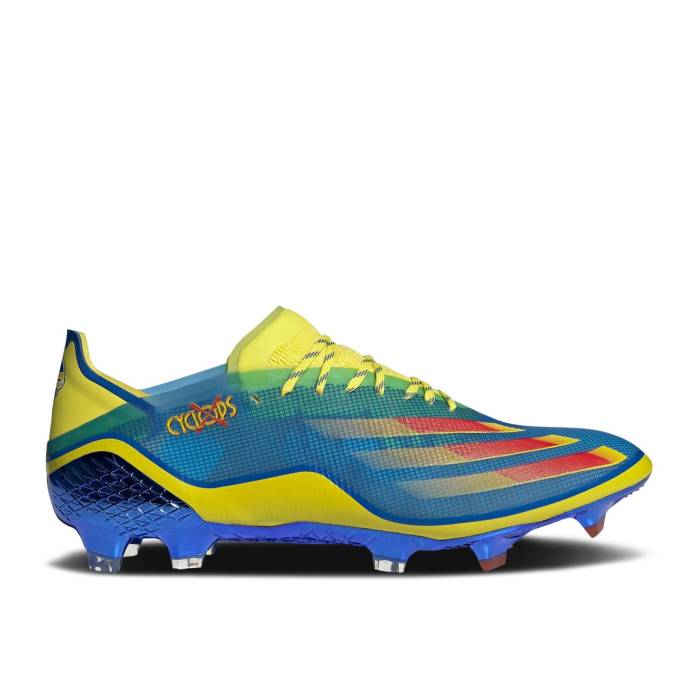 アディダス Adidas 【 Marvel X X Ghosted.1 Fg 'Cyclops' Men Blue/Vivid Red/Bright Yellow 】 メンズ 青色 ブルー Red 赤・レッド yellow 黄色・イエロー|スニケス