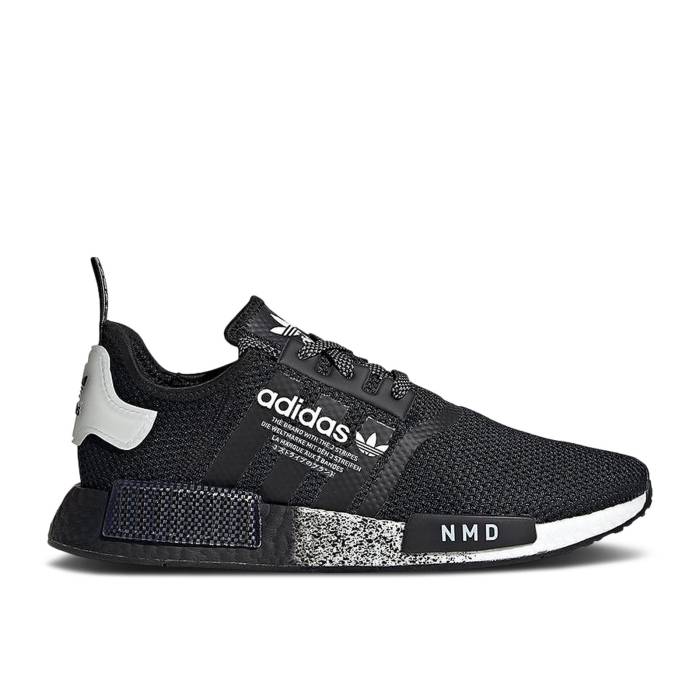 アディダス Adidas 【 Nmd_R1 \u0027Black Speckled\u0027 Men Core Black/Core Black/Footwear White 】 メンズ 中核グループ 黒いこと 黒いこと 白いこと 白いこと