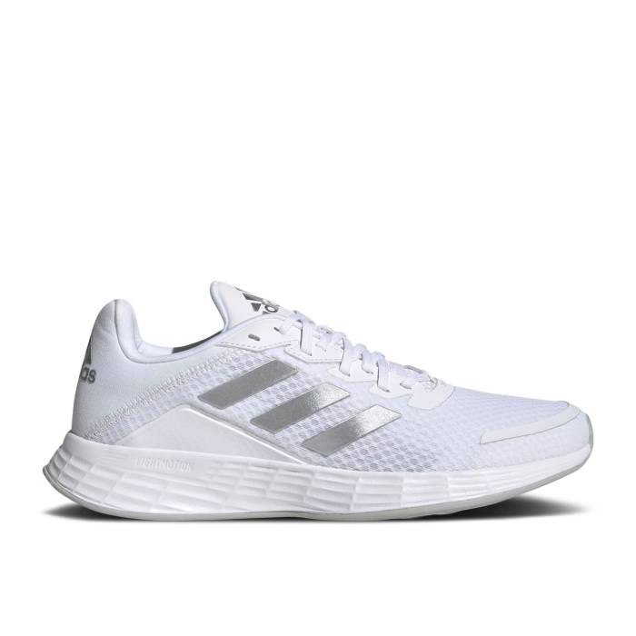 アディダス Adidas 【 Wmns Duramo Sl \u0027White Matte Silver\u0027 Women Cloud White/Matte Silver/Grey Two 】 レディース 白いこと 白いこと Silver しろがね色・しろがね色 薄墨色 薄墨色