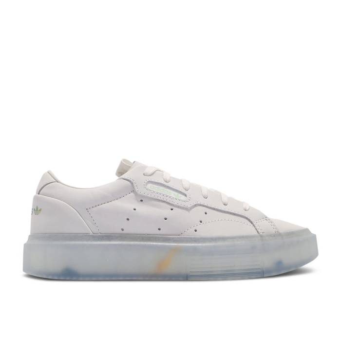 アディダス Adidas 【 Angel Chen X Wmns Sleek Super Ac \u0027Cloud White\u0027 Women Cloud White/Cloud White/Chalk White 】 レディース 白いこと 白いこと