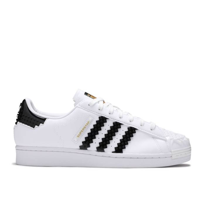 アディダス Adidas 【 Lego X Superstar Base Plates Men Cloud White/Core Black/Core Black 】 Superstar スーパースター メンズ 白色 ホワイト コア 黒色 ブラック