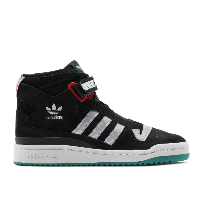 アディダス Adidas 【 Forum 84 High \'No Blood No Foul\' Jimmy Jazz Exclusive Men Core Black/Silver Metallic/Active Green 】 フォーラム ハイ ジャズ メンズ コア 黒色 ブラック Silver 銀色・シルバー green 緑・グリーン