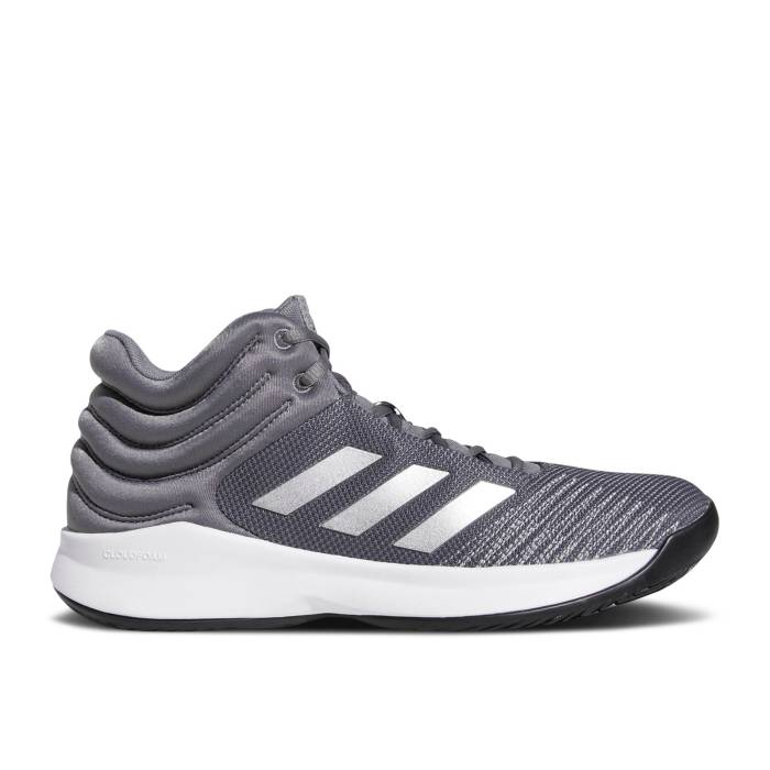 アディダス Adidas 【 Pro Spark 2018 \u0027Grey Silver Metallic\u0027 Men Grey Four/Silver Metallic/Core Black 】 労働者階級 Silver しろがね色・しろがね色 メンズ 薄墨色 薄墨色 Silver しろがね色・しろがね色 中核グループ 黒いこと 黒いこと