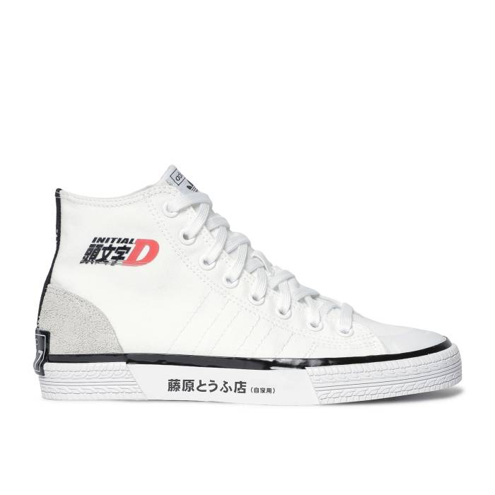 アディダス Adidas 【 Initial D X Bait X Nizza High 'Toyota Trueno' Men Footwear White/Core Black/Grey One 】 ベイト ハイ メンズ 白色 ホワイト コア 黒色 ブラック 灰色 グレー