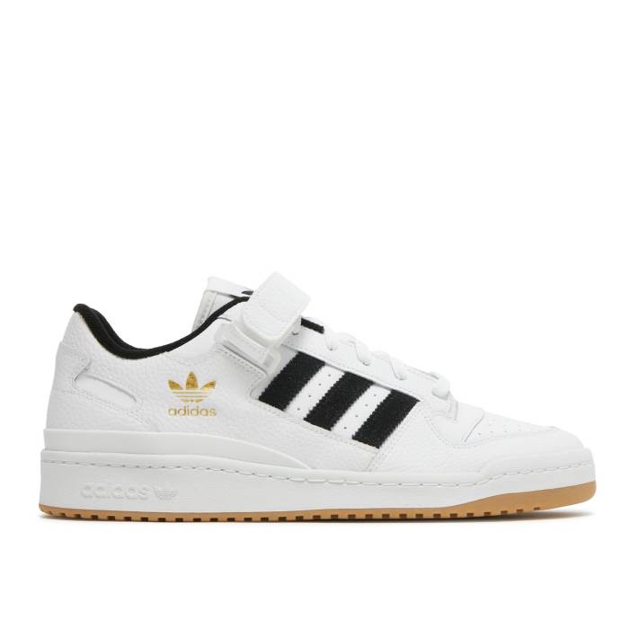 アディダス Adidas 【 Forum Low 'White Black' Men Cloud White/Core Black/Gum 】 フォーラム メンズ 白色 ホワイト コア 黒色 ブラック