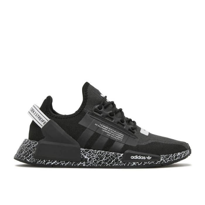 アディダス Adidas 【 Nmd_R1 V2 'Crackled - Black Carbon' Men Core Black/Core Black/Carbon 】 黒色 ブラック メンズ コア 黒色 ブラック カーボン