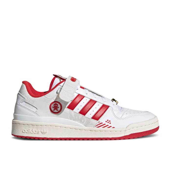 アディダス Adidas 【 Quiccs X Forum Low Teq63 Men Cloud White/Scarlet/Core Black 】 フォーラム メンズ 白色 ホワイト コア 黒色 ブラック