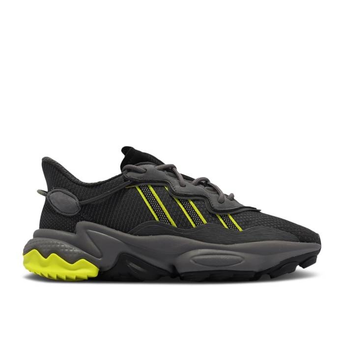 アディダス Adidas 【 Ozweego Tr \u0027Grey Semi Solar Yellow\u0027 Men Grey Six/Semi Solar Yellow/Silver Metallic 】 メンズ 薄墨色 薄墨色 yellow 黄味がかった・黄色 Silver しろがね色・しろがね色