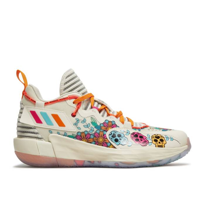アディダス Adidas 【 Dame 7 Extply Day Of The Dead Men Tennessee Orange/Core Black/Cream White 】 メンズ テネシー orange 橙・オレンジ コア 黒色 ブラック クリーム 白色 ホワイト