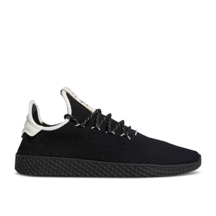 アディダス Adidas 【 Pharrell Williams X Tennis Hu 'Black White' Men Core Black/Off White/Light Grey 】 テニス メンズ コア 黒色 ブラック 白色 ホワイト 灰色 グレー|スニケス