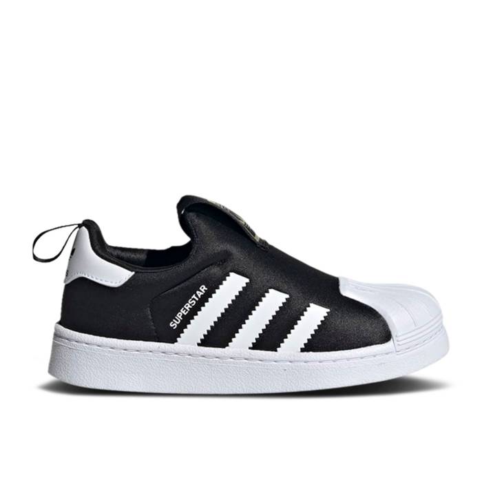 アディダス Adidas 【 Superstar 360 J 'Black White' Youth Core Black/Cloud White/Gold Metallic 】 Superstar スーパースター ジュニア キッズ コア 黒色 ブラック 白色 ホワイト ゴールド|スニケス