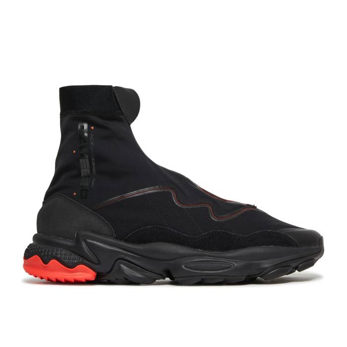 アディダス Adidas 【 Ozweego Tr Stlt 'Black Solar Red' Men Core Black/Core Black/Solar Red 】 メンズ コア 黒色 ブラック Red 赤・レッド｜スニケス