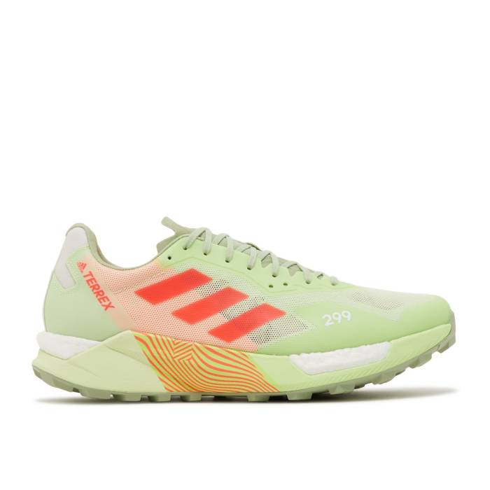 アディダス Adidas 【 Terrex Agravic Ultra Trail \u0027Almost Lime Turbo\u0027 Men Almost Lime/Turbo/Cloud White 】 ultra ウルトラ 菩提樹 メンズ 菩提樹 ターボ 白いこと 白いこと