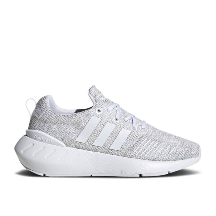 アディダス Adidas 【 Swift Run 22 Big Kid White Grey Youth Cloud White/Grey Two/Core Black 】 Swift ラン ジュニア キッズ 白色 ホワイト 灰色 グレー コア 黒色 ブラック