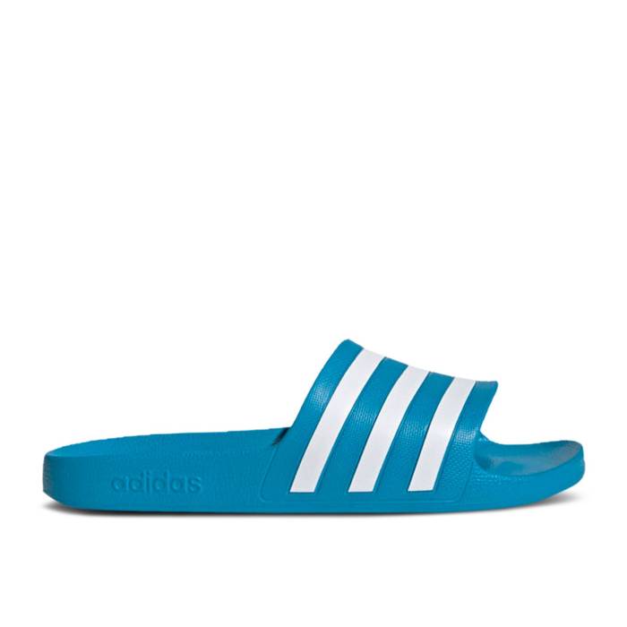 アディダス Adidas 【 Adilette Aqua Slides \u0027Solar Blue\u0027 Men Solar Blue/Cloud White/Solar Blue 】 アディレッタ アクア メンズ 青碧 青碧 白いこと 白いこと