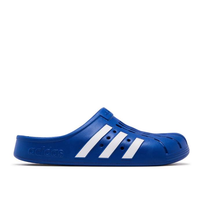 アディダス Adidas 【 Adilette Clog \u0027Royal Blue\u0027 Men Royal Blue/Cloud White/Royal Blue 】 アディレッタ メンズ 青み 青色 白いこと 白いこと