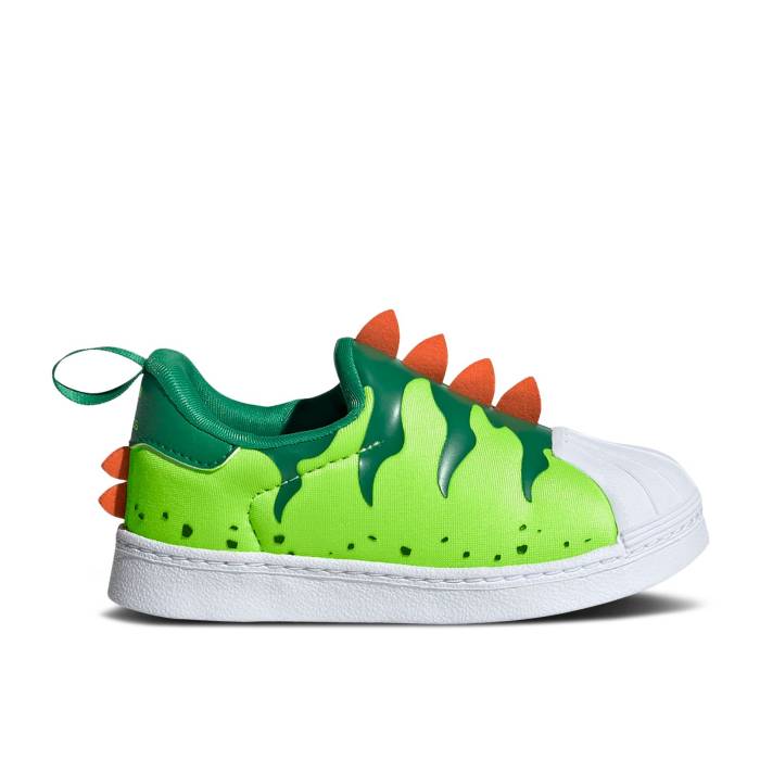 アディダス Adidas 【 Superstar 360 I 'Dinosaur' Infant Team Solar Green/Team Green/Cloud White 】 Superstar スーパースター ベビー Team チーム green 緑・グリーン 白色 ホワイト|スニケス