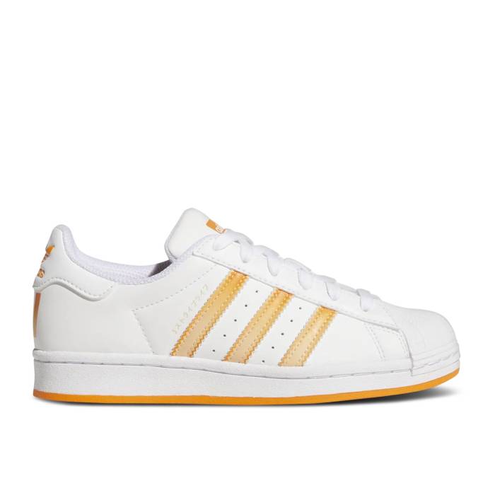 アディダス Adidas 【 Superstar J 'White Orange Rush' Youth Cloud White/Orange Rush/Acid Orange 】 Superstar スーパースター orange 橙・オレンジ ジュニア キッズ 白色 ホワイト orange 橙・オレンジ rush ラッシュ｜スニケス