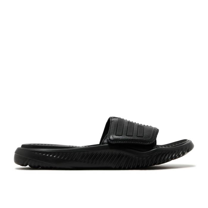 アディダス Adidas 【 Alphabounce Slide \u0027Triple Black\u0027 Men Core Black/Core Black/Core Black 】 Slide サンダル メンズ 中核グループ 黒いこと 黒いこと