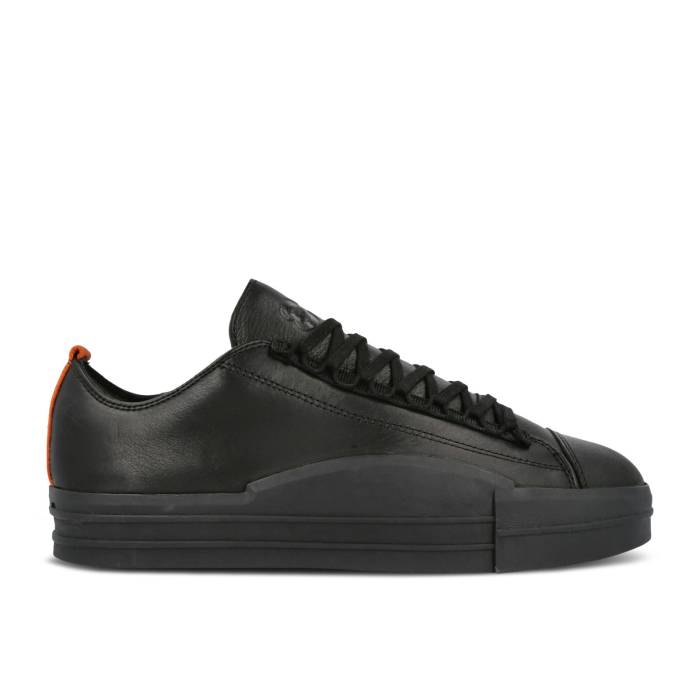 アディダス Adidas 【 Y-3 Yuben Low 'Black' Men Core Black/Core Black/Orange 】 メンズ コア 黒色 ブラック orange 橙・オレンジ