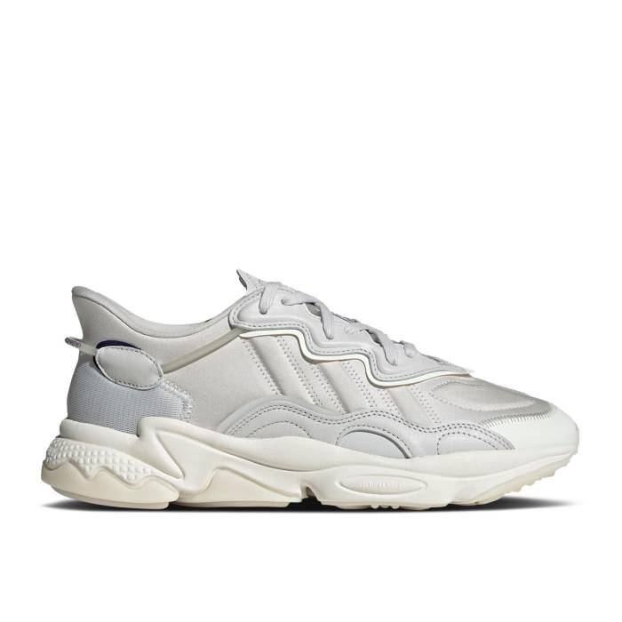 アディダス Adidas 【 Ozweego \u0027Grey Collegiate Purple\u0027 Men Grey One/Off White/Collegiate Purple 】 メンズ 薄墨色 薄墨色 白いこと 白いこと Purple 紫・パープル