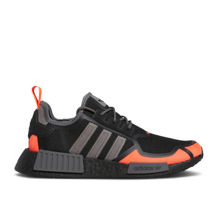 アディダス Adidas 【 Nmd_R1 \u0027Black Solar Red\u0027 Men Core Black/Grey Four/Solar Red 】 メンズ 中核グループ 黒いこと 黒いこと 薄墨色 薄墨色 Red 赤・赤いこと
