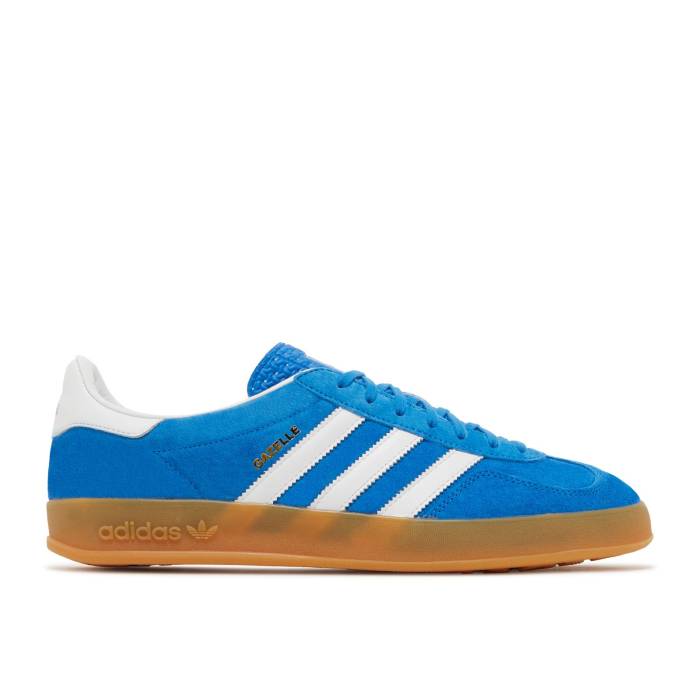 アディダス Adidas 【 Gazelle Indoor \u0027Blue Bird Gum\u0027 Men Blue Bird/Cloud White/Blue Bird 】 ガゼル メンズ 青味 青色 白いこと 白いこと スニーカー-靴-メンズ靴