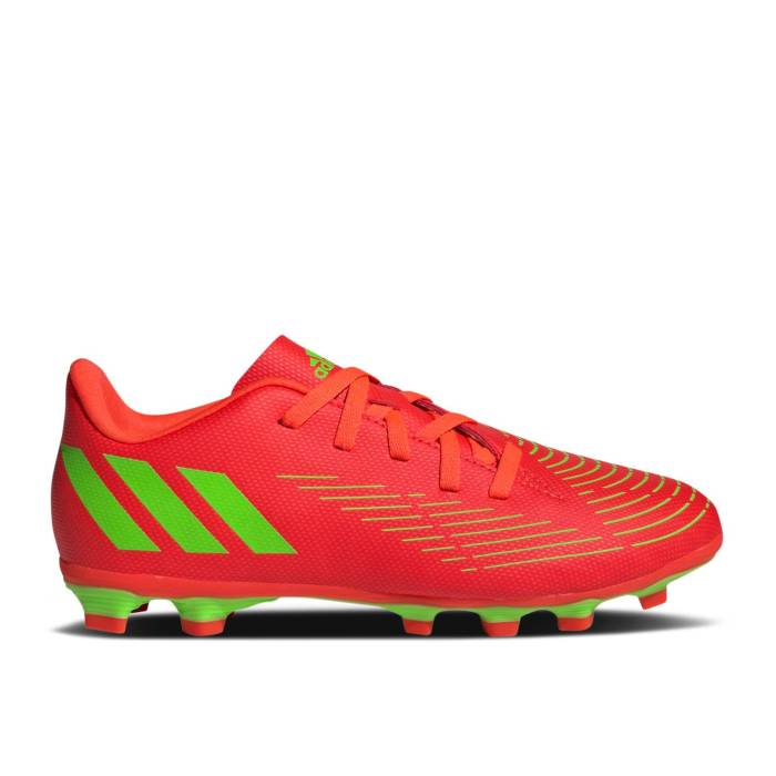 アディダス Adidas 【 Predator Edge.4 Fg J 'Game Data Pack' Youth Solar Red/Solar Green/Core Black 】 プレデター ジュニア キッズ Red 赤・レッド green 緑・グリーン コア 黒色 ブラック|スニケス