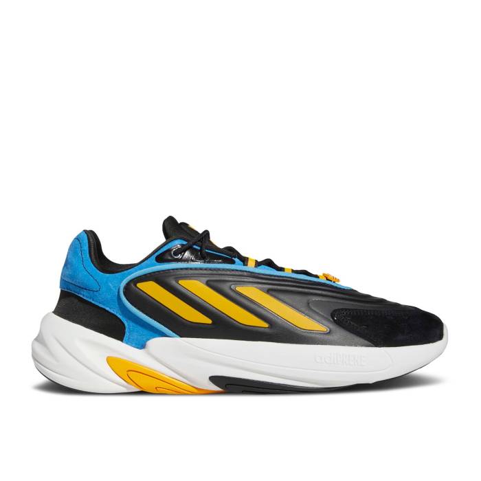 アディダス Adidas 【 Ozelia \u0027Black Collegiate Gold\u0027 Men Core Black/Collegiate Gold/Pulse Blue 】 メンズ 中核グループ 黒いこと 黒いこと ゴールド 青味 青色 メンズ靴-スニーカー-靴
