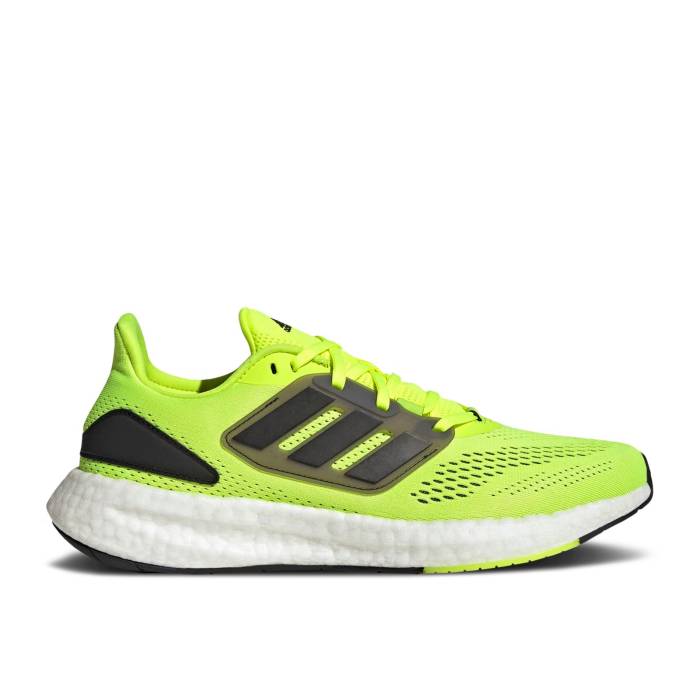 アディダス Adidas 【 Pureboost 22 \u0027Solar Yellow Black\u0027 Men Solar Yellow/Core Black/Cloud White 】 yellow 黄味がかった・黄色 メンズ yellow 黄味がかった・黄色 中核グループ 黒いこと 黒いこと 白いこと 白いこと